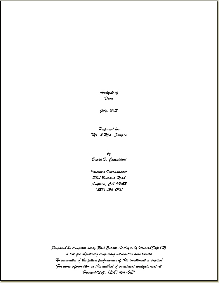 Cover Page